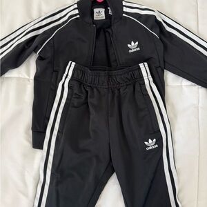 Adidas Black Ribbed Apparel